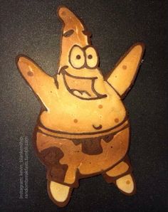 a cookie shaped like a cartoon character