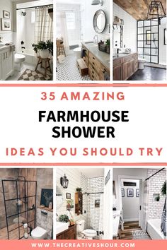 the ultimate guide to amazing farmhouse house shower ideas you should try in your own home