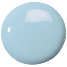 a light blue round object on a white background