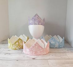 Beautiful Crowns, Easter Hat, Liberty Floral, Crown Party, Floral Fabrics, Easter Hats, Colour Ways, Knit Infinity Scarf