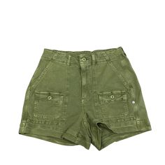 Brand: AMERICAN EAGLE Style: SHORTS Color: GREEN Size: 2 SKU: 321-32195-7608 CONDITION: GENTLY USED Green Bottoms With Pockets, Short Length, Green High Waist Military Bottoms, Green Cargo Shorts For Summer, High Waist Green Utility Shorts, High Waist Green Military Bottoms, High-waist Green Shorts With Cargo Pockets, Green High-waist Military Style Bottoms, Casual High Waist Green Shorts, Green Shorts With Pockets