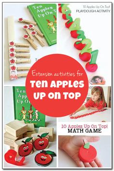 ten apples up on top math game for kids to play with and learn how to use them