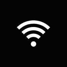 the wifi symbol is shown in black and white