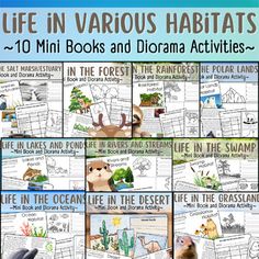 the life in various habitats worksheets and activities for kids to learn about animals