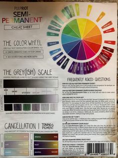 Color Theory Cosmetology, Rembo Colour, Cosmetology Education, Hair Knowledge, Toning Hair, Hair Cosmetology, Hair Color Wheel