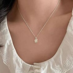 Faux Pearl Pendant S925 Sterling Silver Necklacemeasurement is cm.Product Information Material: 925 Silver, Faux Pearl Color: Silver Pearl Color, Sterling Silver Necklace, Pearl Pendant, Daily Fashion, Sterling Silver Necklaces, Product Information, Faux Pearl, 925 Silver, Silver Necklace