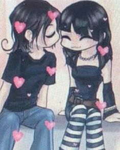 Couples Emo, Girl Emo, Emo Anime, Love Only