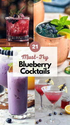 Blueberry Cocktails Blueberry Vodka Smash Cocktail, Blueberry Rum Drinks, Drinks With Blueberry Vodka, Blueberry Liquor Recipes, Blueberry Tequila Cocktail, Blueberry Simple Syrup Cocktails, Blueberry Basil Cocktail, Blueberry Vodka Cocktails, Blueberry Drinks Alcohol