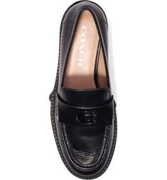 COACH Leah Platform Loafer (Women) | Nordstrom Coach Loafers, Loafer Women, Platform Loafers, A Signature, Chunky Platform, Lug Sole, Signature Logo, Loafers For Women, Autumn Fashion