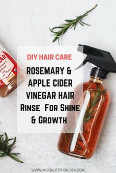 Apple Cider Vinegar For Hair Growth, Apple Cider Vinegar Hair, Apple Cider Vinegar Hair Rinse, Vinegar Hair Rinse, Apple Cider Vinegar For Hair, Rosemary Hair, Homemade Hair Treatments, Herbs For Hair