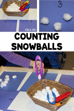 Preschool Winter Math Activities, Preschool Winter Math, Winter Lesson Plan, Winter Theme Preschool, Winter Math Activities, Decomposing Numbers, January Activities, Preschool Winter