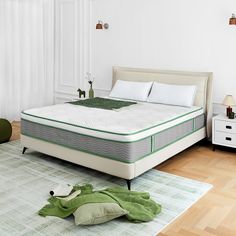 Queen Mattress, 12" Potctz Medium Soft Hybrid Innerspring Mattress and Gel Memory Foam,Queen Size Mattress Adjustable Bed Frame, Box Spring Bed, Online Mattress, Pillow Top Mattress, King Size Mattress