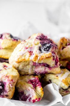 blueberry muffins piled on top of each other