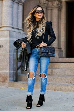 Peep Toe Booties Outfit, Rainy Day Outfits, Mia Mia Mine, Gucci Jeans, Mia Mia, Booties Outfit, Gg Belt, Gucci Style, Peep Toe Booties