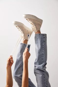 Chuck 70 Vintage Canvas Sneakers | Free People Chuck Outfits Women, Off White Converse Outfit, Womens Converse Outfit, Cream Converse Outfit, White Chucks Outfit, Chuck 70 Outfit Woman, High Top Shoes Outfit, White High Top Converse Outfit, Cute Converse Outfits