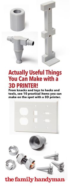 the instructions for how to make an easy diy project with plastic parts and tools