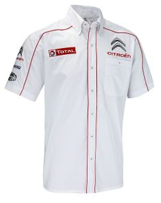 Citroen World Rally Team mens shirt available on www.wardmotorsportmerchandise.ie Kemeja Pdl, Model Kemeja, Uniform Ideas, Car Service, Clothing Mockup, Formal Shirts For Men