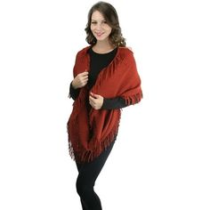 Need that one perfect accessory to top off your cool-weather look? An infinity scarf looks fierce and feels super cozy. Size: One Size.  Color: Red. Scarf Looks, Infinity Scarf, Rust, Red, Color