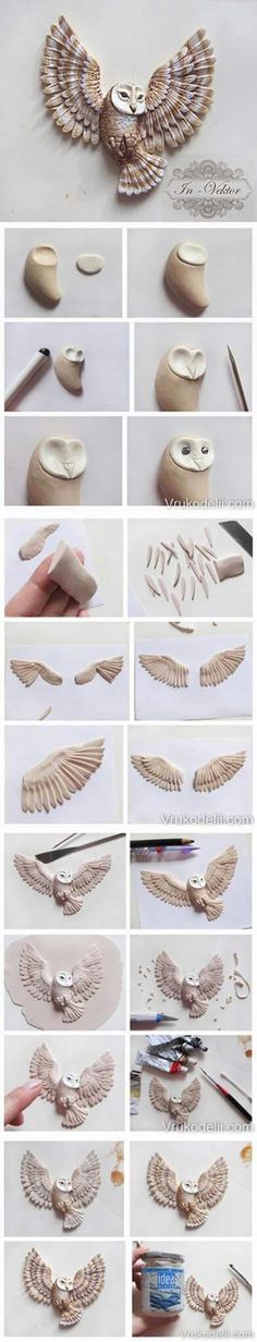 the steps to make an angel wings necklace