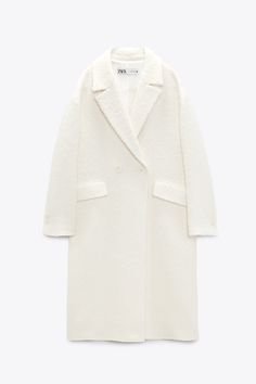 LAPEL COAT - Gray marl | ZARA United States Collar Outfits, Lapel Collar Coat, Lapel Coat, Stylish Winter Outfits, Zara Coat, Leather Boots Heels, Hooded Raincoat, Pull N Bear, Zara Sweater