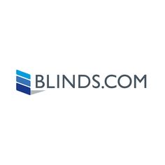 blinds com logo on a white background