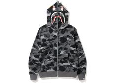 Grey Bape Hoodie, Black Bape Hoodie, Blue Bape Hoodie, Bape Shark Hoodie, Bape Jacket, Bape Outfits, Double Hoodie, Bape Shark, Bape Hoodie