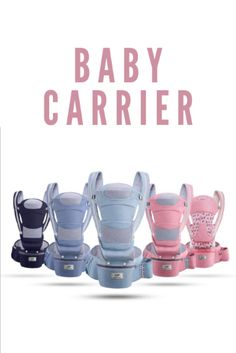 the baby carrier is in different colors and sizes