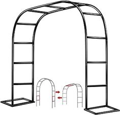 an arch is shown with the top and bottom section cut out to show how it would look