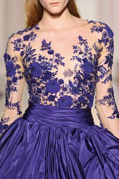 Me encanta, me fascina, lo amo! Navy Wedding Dress, Lace Applique Dress, Gaun Koktail, Zuhair Murad Haute Couture, فستان سهرة, Navy Wedding, Women Blouse, Couture Runway, Zuhair Murad