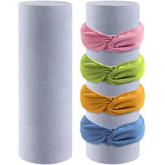 PRICES MAY VARY. Enough for Daily Use: you will receive 2 pieces of headband storage organizers, classic but stylish, satisfying your daily needs, replacement demands and sharing needs, suitable for daily use Appropriate Size: headband holder for girls measures about 14.17 inches/ 36 cm in length, and about 4.92 inches/ 12.5 cm in diameter, the proper size is enough for storing kids and adults' hair accessories Reliable and Lasting: the headband display stand is made of quality ice fleece fabric Headband Storage Ideas, Headband Stand, Headband Storage, Headband Display, Headband Organizer, Storage Organizers, Pvc Tube, Gray Jewelry, Headband Holder