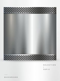 a metal plate with holes and rivets on the edges is shown in this image