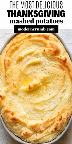 Indulge in the ultimate comfort food with these irresistibly creamy oven-baked mashed potatoes. Perfectly smooth and rich, this dish takes your traditional mashed potatoes to a whole new level by baking them to golden perfection. Whether you're hosting a holiday feast or simply craving a cozy side dish, these mashed potatoes are sure to impress. Easy to prepare and even easier to enjoy, they pair beautifully with any main course. Treat your taste buds to this delightful twist on a classic favorite. Thanksgiving Loaded Mashed Potatoes, Baked Whipped Potatoes, The Best Thanksgiving Mashed Potatoes, Mashed Potatoes Baked In Oven, Mashed Potatoes Christmas, Mash Potato Recipes Thanksgiving, Christmas Dinner Mashed Potatoes, Oven Baked Mashed Potatoes Recipe, Bake Mashed Potatoes Recipe