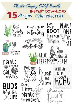 an image of plants svt bundle