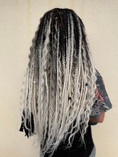 Synthetic Dreads Hairstyles, Long Dreadlocks, Curly Dreads, Sugar Mountain, Dread Braids, Crochet Dreads, Boho Hairstyle, Rave Hair, Dread Extensions