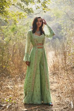 Pants With Blouse, Sharara Pants, Estilo Hippie, Traditional Indian Outfits