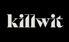 the logo for kiltwit is shown in black and white on a dark background