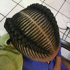 Two Lines Braids African, Plain Cornrows, Plain Cornrows On Natural Hair, Small Lines Hairstyle, Iverson Braids, Fishbone Hairstyle, Micro Braids Hairstyles, Cornrows Braids For Black Women