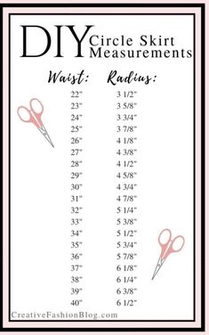 a pair of scissors with measurements for the size and length of each item on it