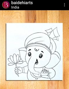 an elephant with a flower in its hand