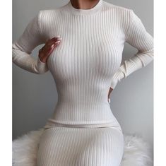 Backless Turtleneck, Tight Long Sleeve Dress, Backless Long Dress, Backless Bodycon Dresses, Womens Sheath Dress, Mid Calf Dresses, White Long Sleeve Dress, Warm Dresses, Fashion Design Dress