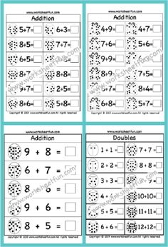 addition and subtraction worksheet with numbers