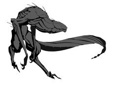 an alien like creature with long legs and claws