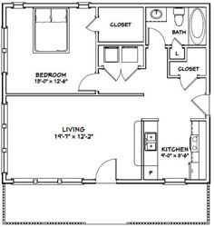 the floor plan for a two bedroom apartment with an attached bathroom and living room area