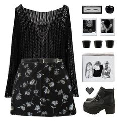 "// n a i v e //" by centurythe ❤ liked on Polyvore Tumblr Goth, Cottagecore Outfits, Kiss My, Rock Punk, Sephora Collection, Gothic Outfits, Alternative Outfits