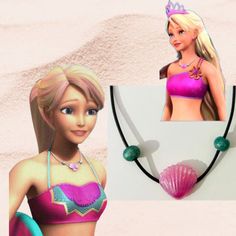 This Crystal Necklaces item by ZjewelleryCo has 22 favorites from Etsy shoppers. Ships from Turkey. Listed on Nov 20, 2023 Movie Necklaces, Barbie Props, Merliah Summers, Barbie Jewellery, Barbie Jewerly, Barbie Cosplay, Pink Shell Necklace, Barbie Tattoo, Movie Jewelry