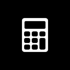 a calculator on a black background with the word's logo below it