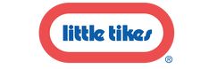 the little tikes logo is shown in blue and red, with an oval shape