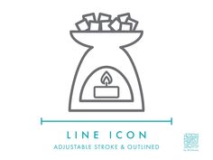 the line icon logo for an appliance store