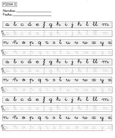 an upper and lower case handwriting worksheet