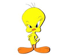 an image of a cartoon character with big eyes and yellow hair, standing in front of a white background